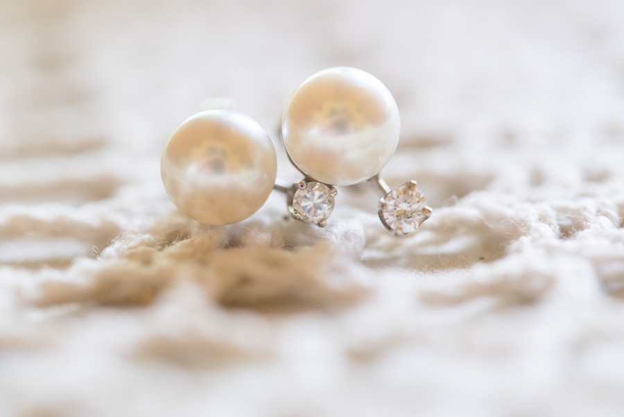 Vintage perlové náušnice.